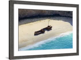 Shipwreck Beach, Zante Island, Ionian Islands, Greek Islands, Greece, Europe-Tuul-Framed Photographic Print