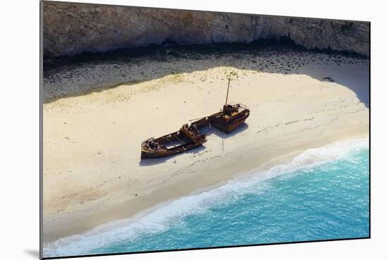 Shipwreck Beach, Zante Island, Ionian Islands, Greek Islands, Greece, Europe-Tuul-Mounted Photographic Print