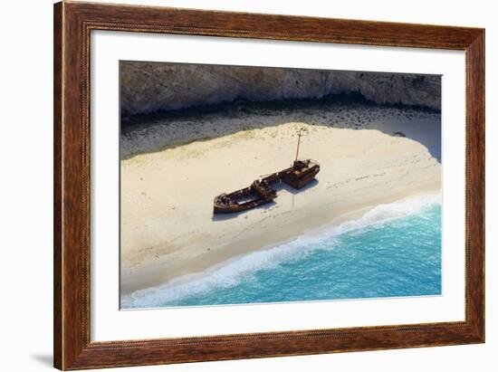 Shipwreck Beach, Zante Island, Ionian Islands, Greek Islands, Greece, Europe-Tuul-Framed Photographic Print