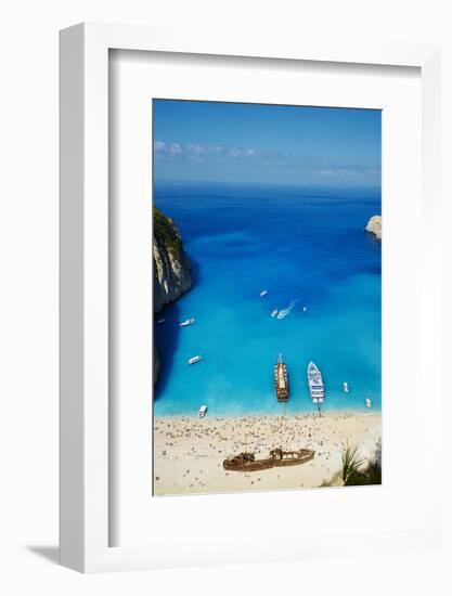 Shipwreck Beach, Zante Island, Ionian Islands, Greek Islands, Greece, Europe-Tuul-Framed Photographic Print