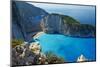 Shipwreck Beach, Zante Island, Ionian Islands, Greek Islands, Greece, Europe-Tuul-Mounted Photographic Print