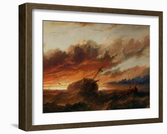 Shipwreck, c.1850-Francis Danby-Framed Giclee Print