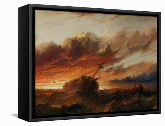 Shipwreck, c.1850-Francis Danby-Framed Stretched Canvas