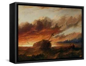 Shipwreck, c.1850-Francis Danby-Framed Stretched Canvas