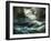 Shipwreck in Stormy Sea at Night-Thomas Moran-Framed Giclee Print