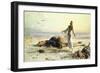 Shipwreck in the Desert. 1886-Carl Haag-Framed Giclee Print