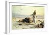 Shipwreck in the Desert, 1886-Carl Haag-Framed Giclee Print