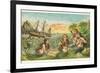 Shipwreck, Mermaids with Salvage-null-Framed Art Print