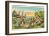 Shipwreck, Mermaids with Salvage-null-Framed Art Print