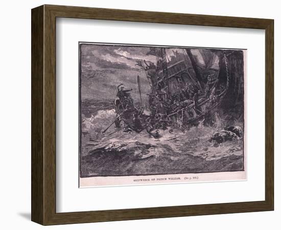 Shipwreck of Prince William Ad 1120-William Heysham Overend-Framed Giclee Print