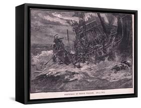 Shipwreck of Prince William Ad 1120-William Heysham Overend-Framed Stretched Canvas