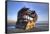 Shipwreck of the Peter Iredale, Fort Stevens State Park, Oregon, USA-Jamie & Judy Wild-Framed Stretched Canvas