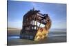 Shipwreck of the Peter Iredale, Fort Stevens State Park, Oregon, USA-Jamie & Judy Wild-Stretched Canvas