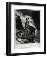 Shipwreck of Virginie, Illustration for 'Paul Et Virginie' by Bernardin De Saint-Pierre-Pierre-Paul Prud'hon-Framed Giclee Print