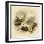 Shipwreck Off Dunstanburgh Castle-George Balmer-Framed Giclee Print