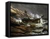 Shipwreck on Norwegian Coast-null-Framed Stretched Canvas