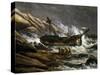 Shipwreck on Norwegian Coast-null-Stretched Canvas