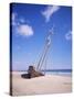 Shipwreck on the Beach on South Coast, Fuerteventura, Canary Islands, Spain, Atlantic-Robert Harding-Stretched Canvas