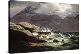 Shipwreck on the Norwegian Coast, 1831-Johan Christian Clausen Dahl-Stretched Canvas