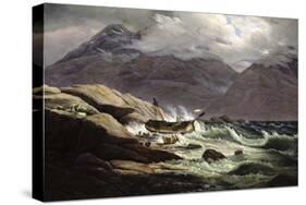 Shipwreck on the Norwegian Coast, 1831-Johan Christian Clausen Dahl-Stretched Canvas