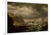 Shipwreck on the Norwegian Coast-Johan Christian Clausen Dahl-Framed Giclee Print