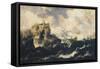 Shipwreck on the Stormy Sea-Marco Ricci-Framed Stretched Canvas