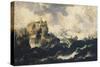 Shipwreck on the Stormy Sea-Marco Ricci-Stretched Canvas