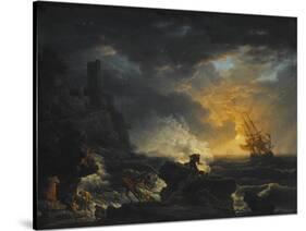Shipwreck, Second Half of the 18th C-Claude Joseph Vernet-Stretched Canvas