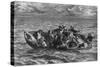 Shipwrecked Crew-Eugene Delacroix-Stretched Canvas