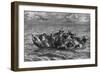 Shipwrecked Crew-Eugene Delacroix-Framed Art Print