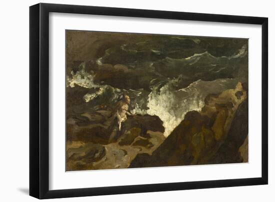 Shipwrecked on a Beach, c.1822-3-Theodore Gericault-Framed Giclee Print