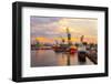 Shipyard at Sunset-Nightman1965-Framed Photographic Print