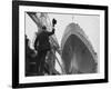 Shipyard Director Waves off the Ship at the Launch of the Transvaal Castle, January 1961-null-Framed Photographic Print