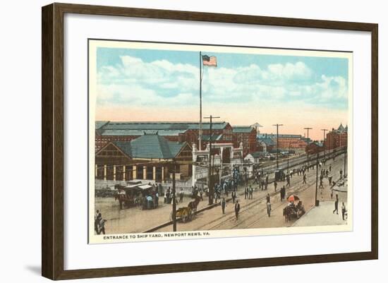 Shipyard, Newport News, Virginia-null-Framed Art Print