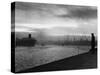 Shipyard Sunset-null-Stretched Canvas