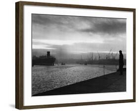 Shipyard Sunset-null-Framed Photographic Print