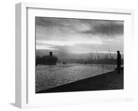 Shipyard Sunset-null-Framed Photographic Print