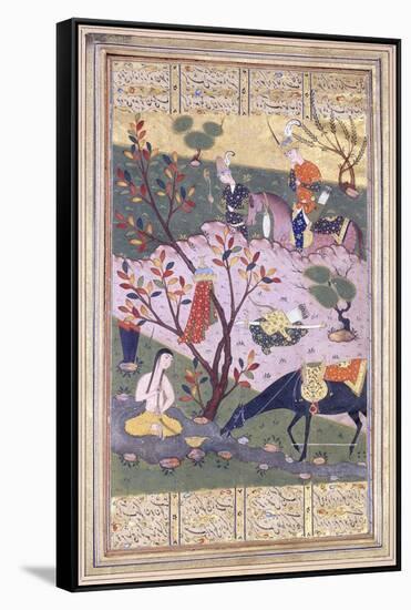 Shirin Bathing, C.1580-null-Framed Stretched Canvas