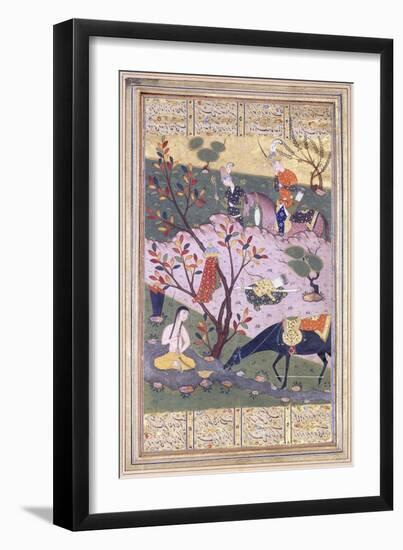 Shirin Bathing, C.1580-null-Framed Premium Giclee Print