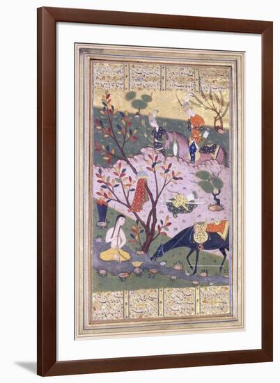 Shirin Bathing, C.1580-null-Framed Giclee Print