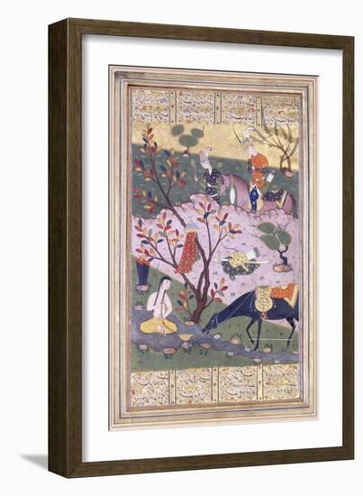 Shirin Bathing, C.1580-null-Framed Giclee Print