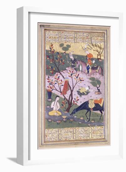 Shirin Bathing, C.1580-null-Framed Giclee Print