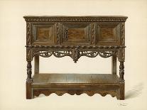 Oak Standing Buffet, Property of Edward Quilter-Shirley Charles Llewellyn Slocombe-Giclee Print