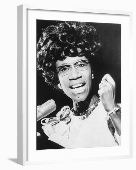 Shirley Chisholm, African American Congresswoman from Brooklyn, New York City-null-Framed Photo