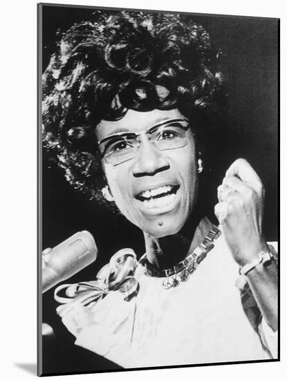 Shirley Chisholm, African American Congresswoman from Brooklyn, New York City-null-Mounted Photo
