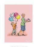 Birthday Balloons - Alfie Illustrated Print-Shirley Hughes-Art Print