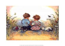 Balloons - Alfie Illustrated Print-Shirley Hughes-Framed Art Print