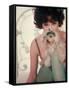 Shirley MacLaine as Irma Posing with Small Dog in Motion Picture Irma La Douce-Gjon Mili-Framed Stretched Canvas