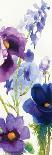Blue and Purple Mixed Garden I Panel II-Shirley Novak-Art Print
