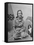 Shirley Slade Pilot Trainee in Women's Flying Training Detachment, Sporting Pigtails, GI Coveralls-Peter Stackpole-Framed Stretched Canvas